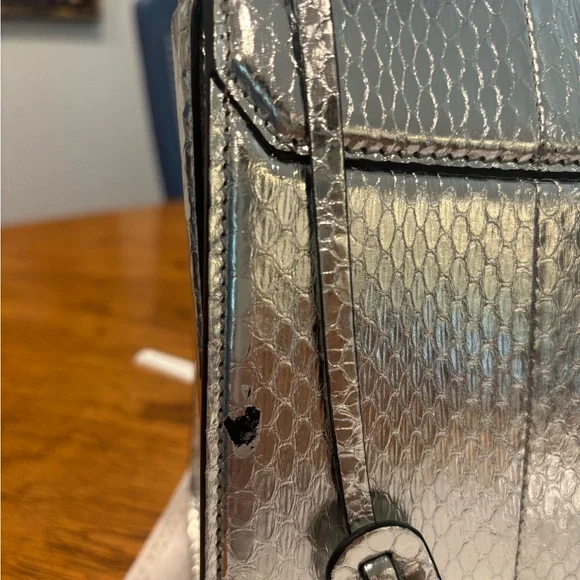 Salvatore Ferragamo Silver Purse - Picture 7 of 16
